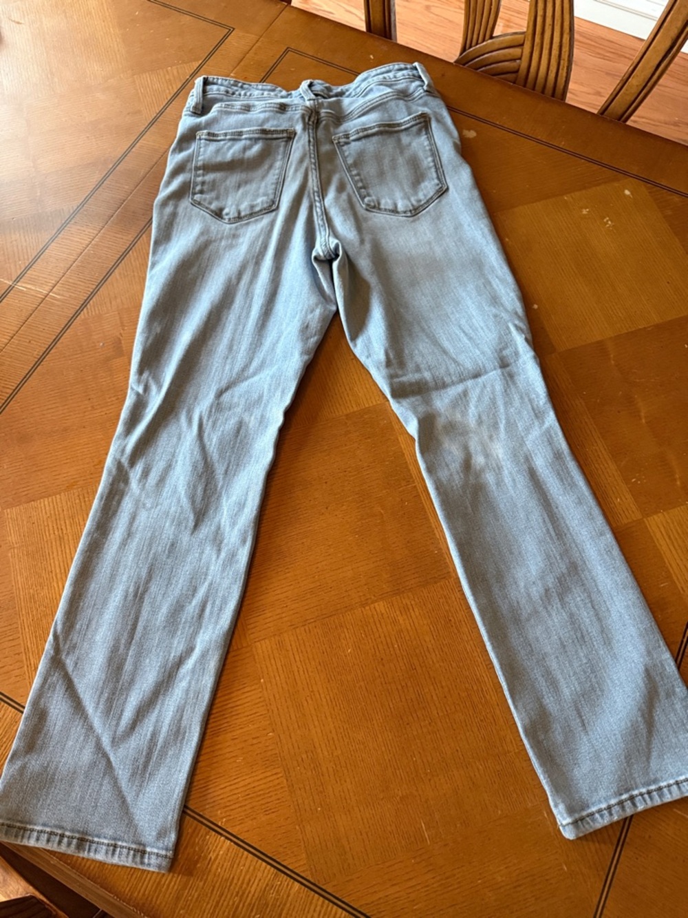 Universal Thread Light Blue Distressed Straight Leg Jeans - Picture 4 of 6